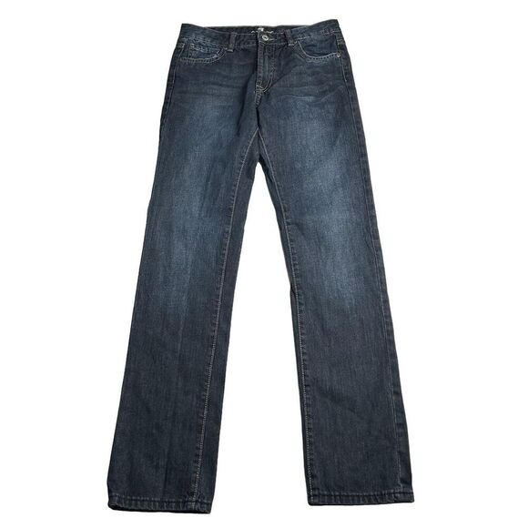 7 For All Mankind Slimmy Youth Denim Jeans Girl’s 16 Dark Wash - Picture 1 of 8